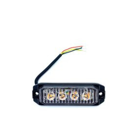 4LED-es stroboszkóp - fehér - E jel - 12-24V - 18080