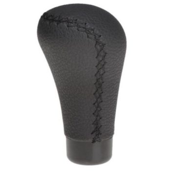 Bőr váltógomb - fekete