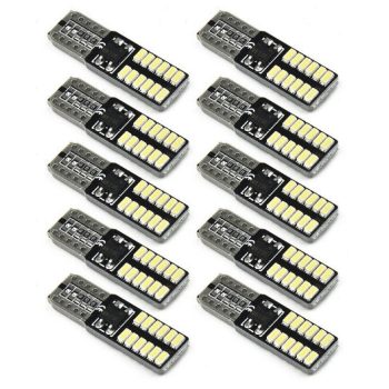 SMD-T10-24SMD CANBUS LED izzó - 10db-os - fehér - 12V