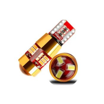   SMD-W08736 T10 27SMD Led CANBUS izzó - fehér -  12-24V - párban