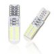 SMD-T10-3024SMD-2  LED izzó - szilikon - fehér - 12V - párban