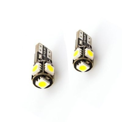 SMD-T10-5SMD-2 T10 helyzetjelző CANBUS LED izzó - 12V - párban