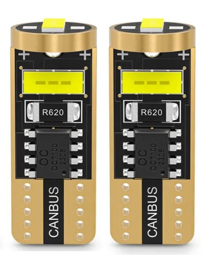 T10/W5W helyzetjelző izzó - CANBUS - 12/24V - párban - SMD-T10-2025-3SMD