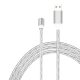 Apple Lightning világító LED töltőkábel - fehér