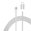 Apple Lightning világító LED töltőkábel - fehér