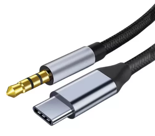TYPE-C/AUX kábel 3,5 mm sztereó hangátvitelhez - 100cm