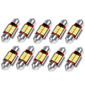 SMD-ROOF-10SMD-41 Szofita Led izzó 12V - 41mm - 10db