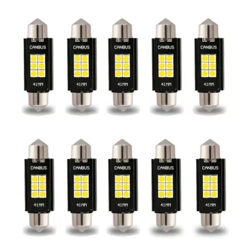   SMD-ROOF-3030-6 6SMD Szofita LED izzó - CANBUS - 12-24V - 36mm - 10db