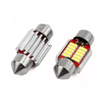   SMD-ROOF-10SMD-31 Sofita Canbus LED izzó - 31mm - 12V - hűtőbordás - párban