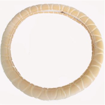 Plüss kormányvédő - 38 cm - bézs - KV-HL2185BE