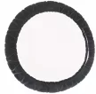 Plüss kormányvédő - fekete - 38 cm