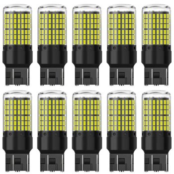   T20 W21/5W led izzó - fehér - 7443-144SMD - 12-48V CANBUS 10db-os