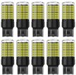 T20 W21/5W led izzó - fehér - 7443-144SMD - 12-48V CANBUS 10db-os