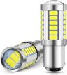 SMD-W08382-2 21W 1156/BA15S 33SMD Led izzó - fehér - 12-24V - párban