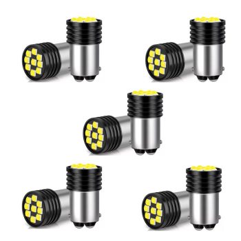 10db-os 21W LED izzó - 1157-9SMD - fehér - 12V - Canbus