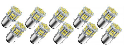 SMD-S25-3054SMD 21/5W 1157-54SMD LED izzó - fehér - 12V - 10db