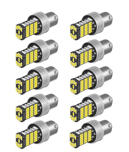 10db-os 21W LED izzó - 1156-4014-45SMD - fehér - 12/24V CANBUS