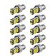 10db-os 21W LED izzó - 1156-4014-45SMD - fehér - 12/24V CANBUS