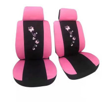 Üléshuzatt szett - fekete - pink, pillangó mintás - UL-AG23001B/PINK