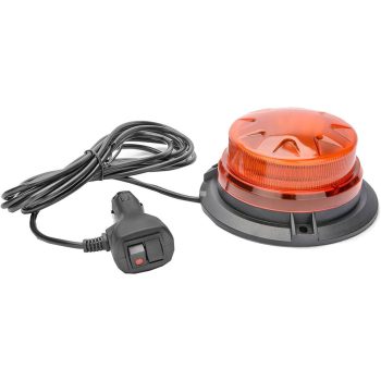   LED mágneses villogó - sárga - 12-24V - E jeles, 8 funkcióval