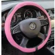 Univerzális műbőr kormányvédő - 38cm - pink - 2397P
