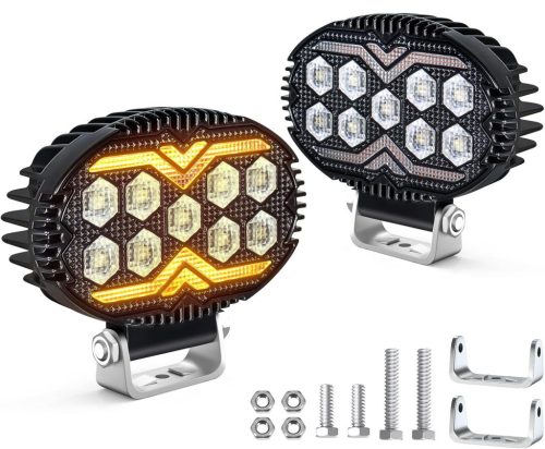 LED-es munkalámpa, index funkcióval - E-jeles - 12-60V 22W - párban
