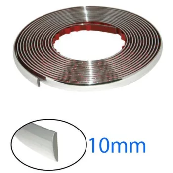 Króm díszcsík 15m hosszú 10mm széles - KCS-A-10