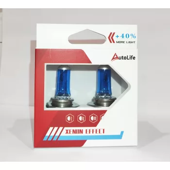 H4 fehér izzó - 55W 12V - +40% - párban