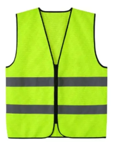 Láthatósági mellény - Neon színű, fényvisszaverő csíkokkal