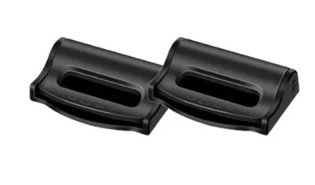 Műanyag öv csipesz - fekete - párban - A04600