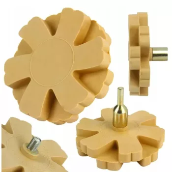   Gumitárcsa/polírozókorong ragasztómaradványok eltávolításához