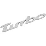 Króm autó logó Turbo felirat - M-CXS35219