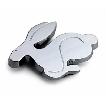 3D fém Nyúl autó logó