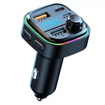   C26 Bluetooth kihangosító 5.3+EDR RGB - FM/Transmitter - 12/24V