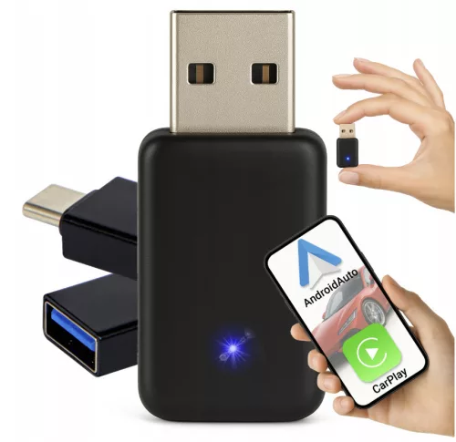 CarPlay 2in1 vezeték nélküli adapter IOS/ANDROID