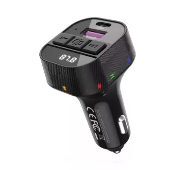   C51 Bluetooth kihangosító 5.3+RGB - FM/Transmitter PD 45W - 12/24V