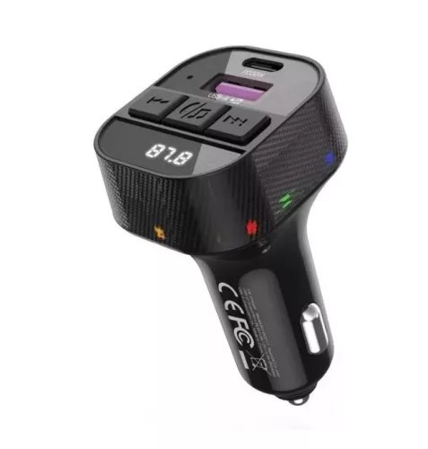C51 Bluetooth kihangosító 5.3+RGB - FM/Transmitter PD 45W - 12/24V