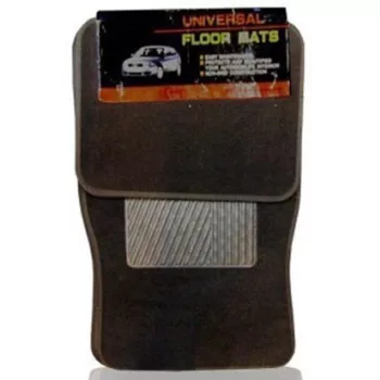   4 részes autós szövetszőnyeg szett univerzális fekete színű