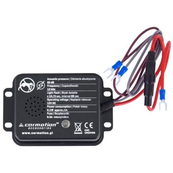 Autós rágcsáló riasztó, akusztikus és vakus