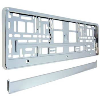 Rendszámtábla keret - króm