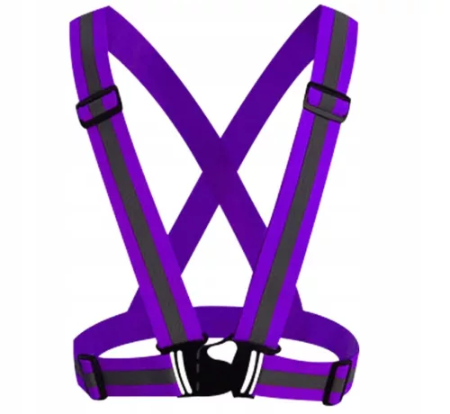 Láthatósági mellény - lila