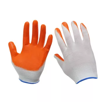 Kis méretű munkavédelmi kesztyű - narancs/fehér