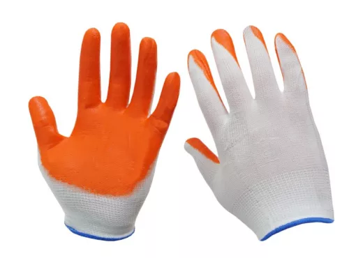 Kis méretű munkavédelmi kesztyű - narancs/fehér