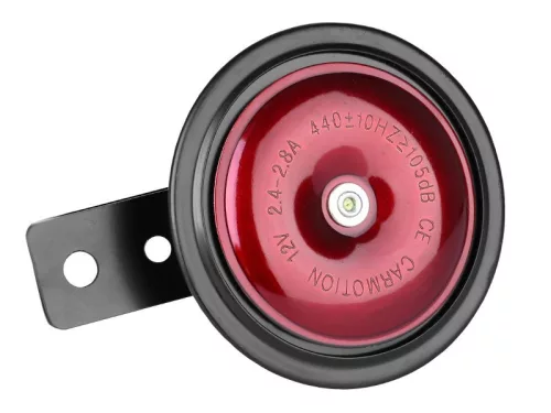 12V-os kürt - 95 dB, átmérő 65 mm - piros
