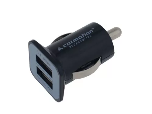 Szivargyújtós töltő - 2x USB, 3.1A, 12/24V