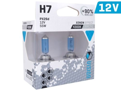Vision Arctic White halógén izzó, H7, 12V, 55W, +90%, párban