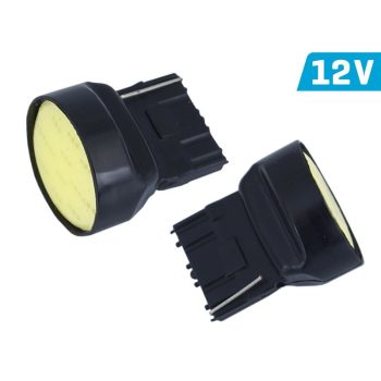   W21W (T20d) 12V COB LED Canbus fehér izzó színben - párban