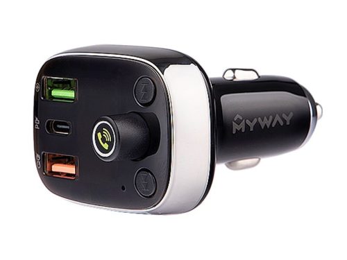 Myway FM, USB-C voltmérővel, és kihangosítóval - CM63011