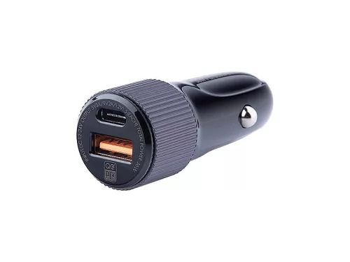 WAYME szivargyújtós töltő - 12/24V, 36W USB-C PD + QC3.0