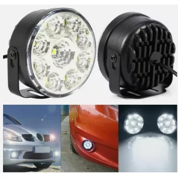 LED nappali menetfény - 12V, 9xSMD E4